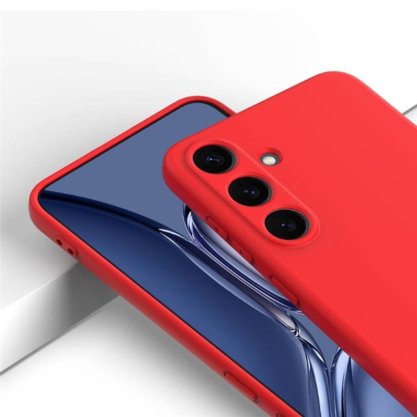 Liquid silikone cover til Samsung Galaxy S25 - Rød
