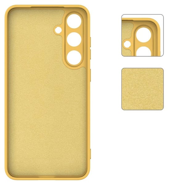 Liquid silikone cover til Samsung Galaxy S25 - Gul
