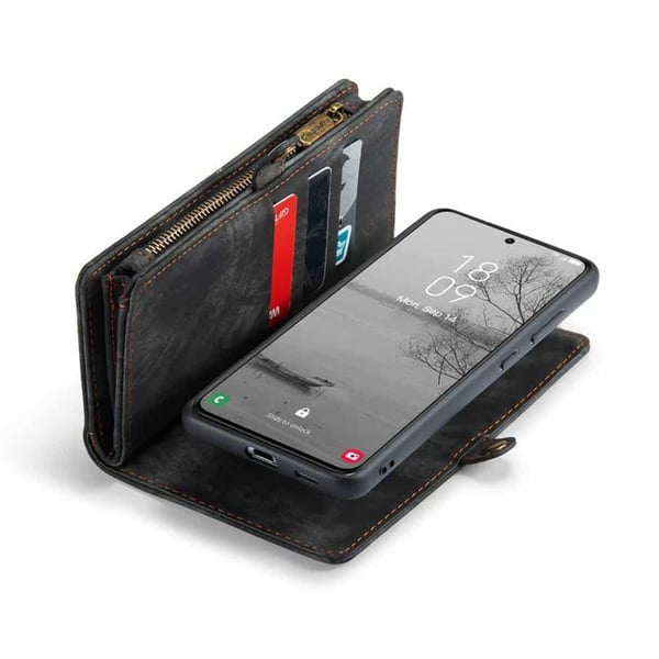CaseMe mobildeksel 008 8-kort til Samsung Galaxy S25 FE - Svart/