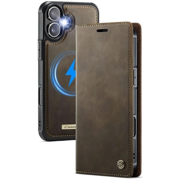 CaseMe mobildeksel C49 2i1 til Apple iPhone 16 – Coffee