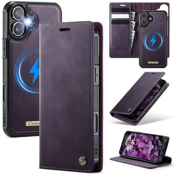 CaseMe suojakotelo C49 2in1 Apple iPhone 16 Plus – Purple puls