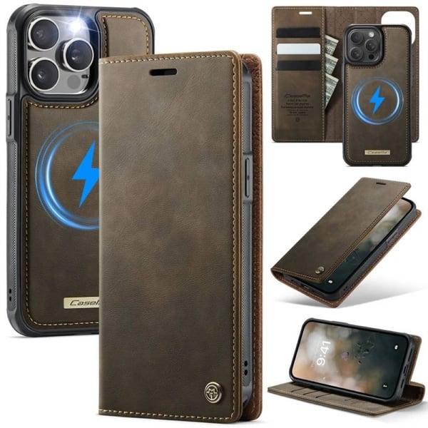 CaseMe suojakotelo C49 2in1 Apple iPhone 14 Pro – Coffee