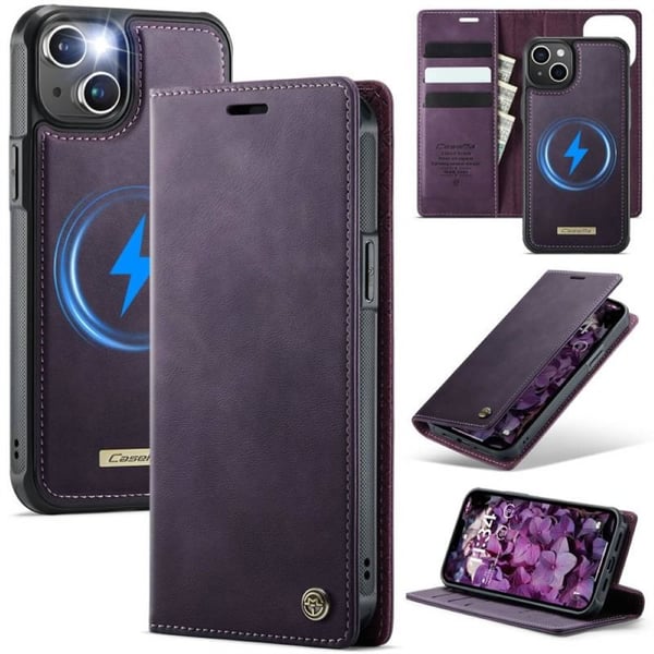 CaseMe mobildeksel C49 2i1 til Apple iPhone 13 – Purple pulse