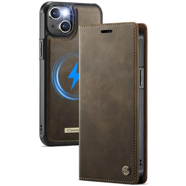 CaseMe mobildeksel C49 2i1 til Apple iPhone 14 – Coffee