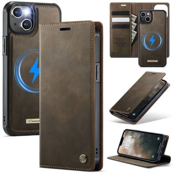 CaseMe suojakotelo C49 2in1 Apple iPhone 15 Plus – Coffee