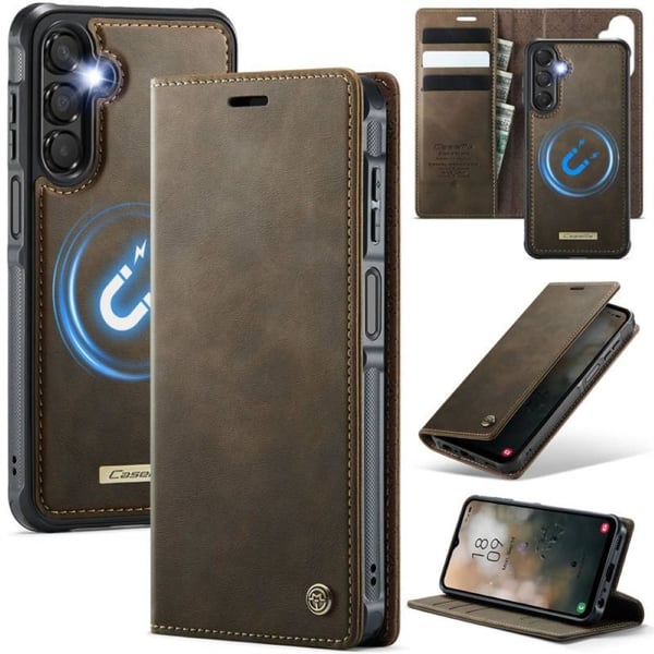 CaseMe mobildeksel C49 2i1 til Samsung Galaxy A14 5G â Coffee