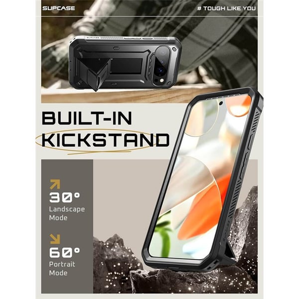 SUPCASE UB Pro kotelo Google Pixel 10 Pro XL - Musta