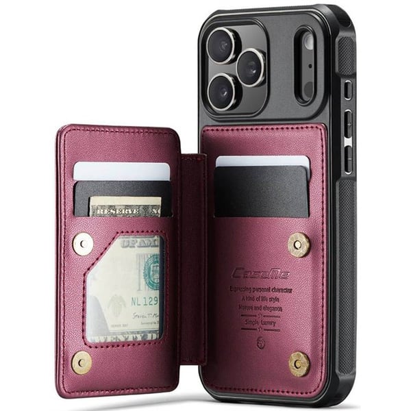CaseMe mobildeksel C22 til Apple iPhone 17 Pro Max - Burgunder