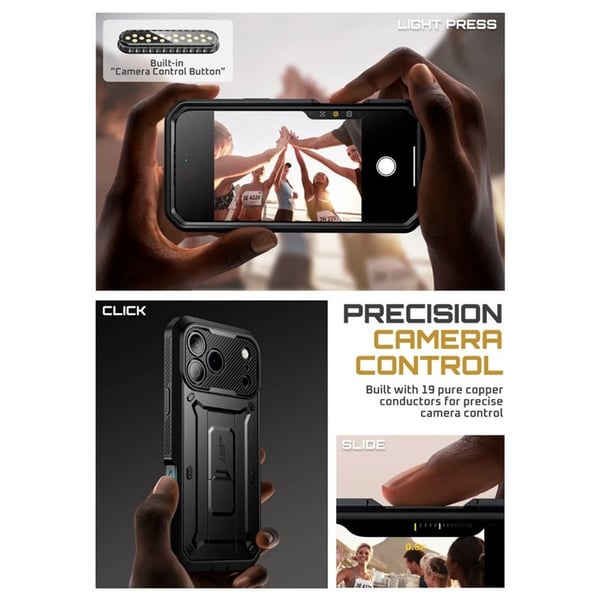 SUPCASE UB Pro skal till Apple iPhone 17 Pro Max - Svart