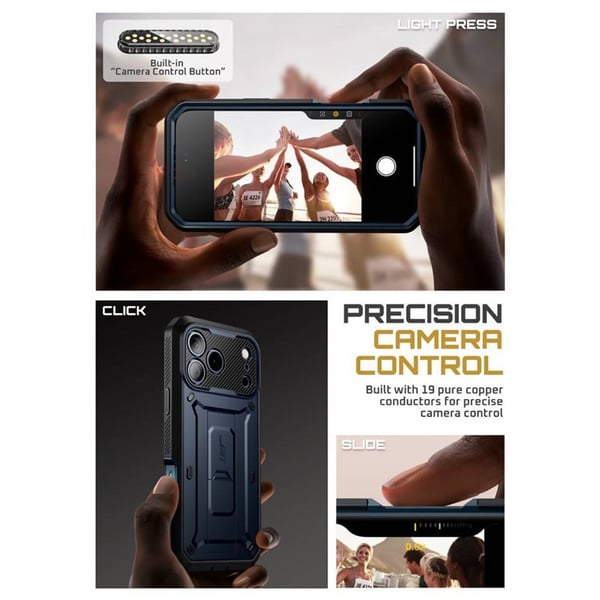 SUPCASE UB Pro skal till Apple iPhone 17 Pro - Azure