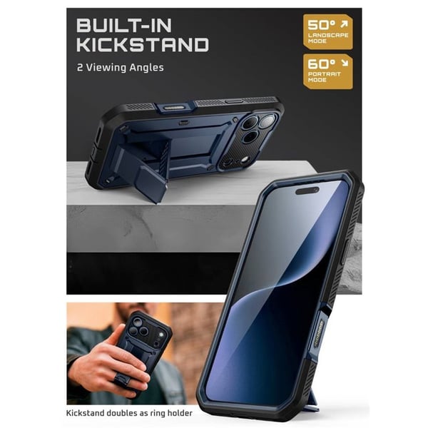 SUPCASE UB Pro skal till Apple iPhone 17 Pro - Azure