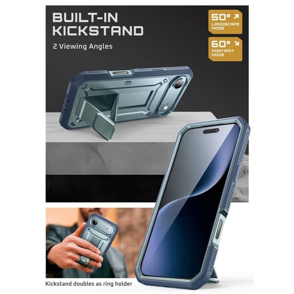 SUPCASE UB Pro kotelo Apple iPhone Air - Azure