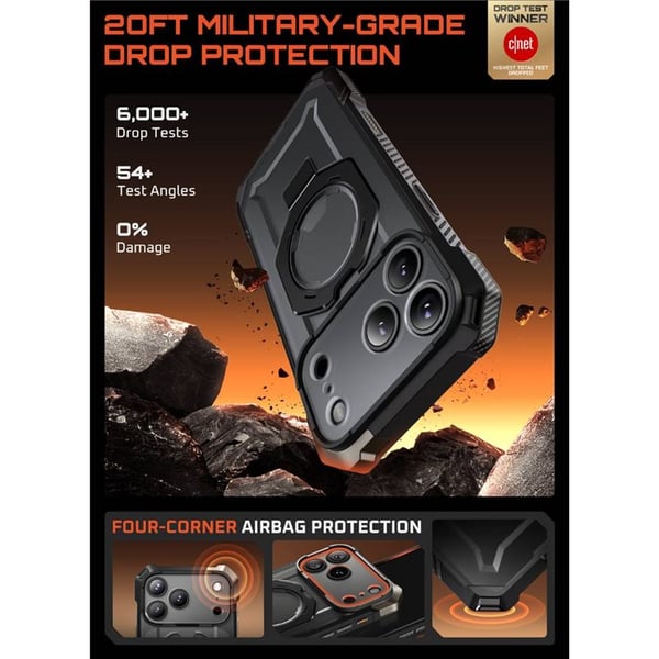 SUPCASE UB Grip kuori Apple iPhone 17 Pro - Black