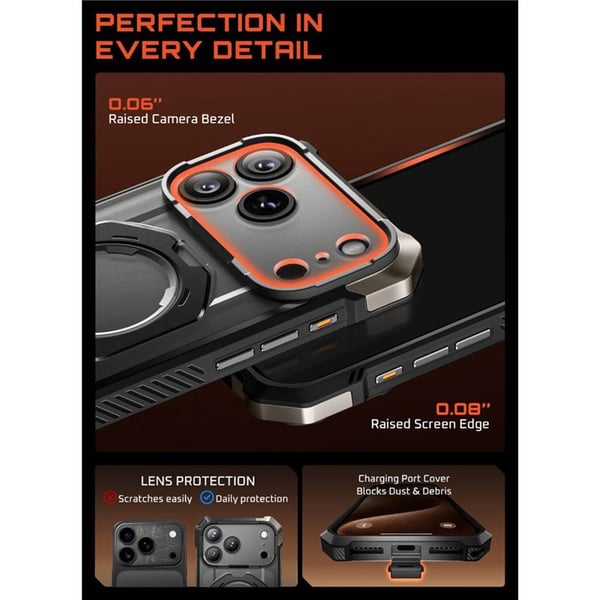 SUPCASE UB Grip kuori Apple iPhone 17 Pro - Black