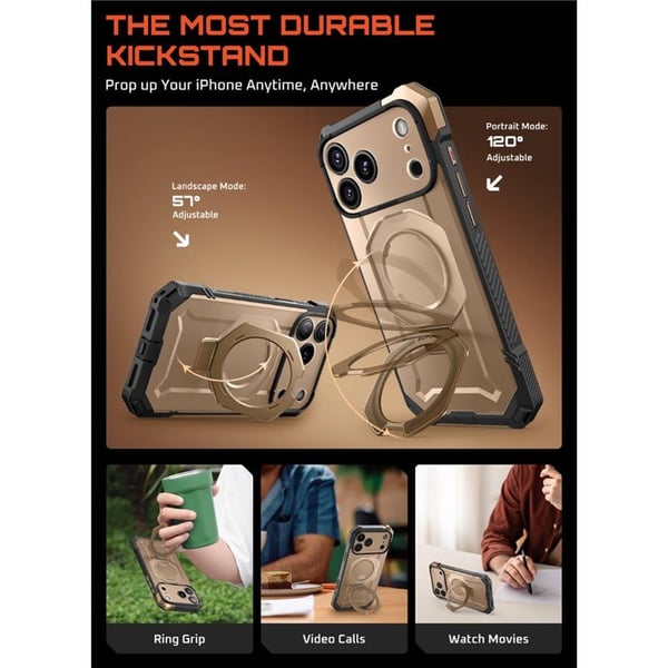 SUPCASE UB Grip cover til Apple iPhone 17 Pro - Desert