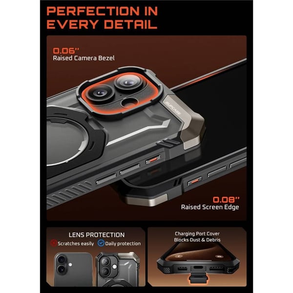 SUPCASE UB Grip kuori Apple iPhone 17 - Black