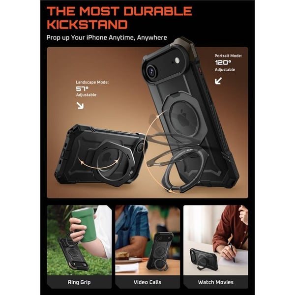 SUPCASE UB Grip kuori Apple iPhone Air - Black