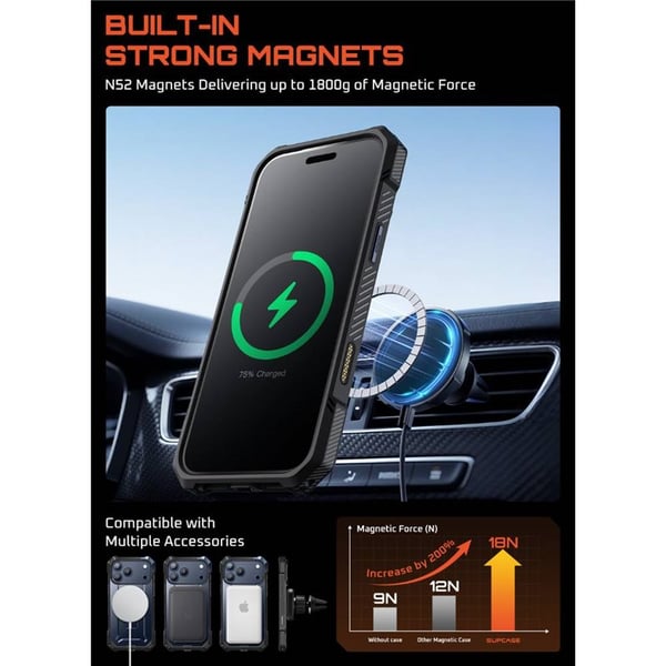 SUPCASE UB Grip kuori Apple iPhone 17 Pro Max - Azure