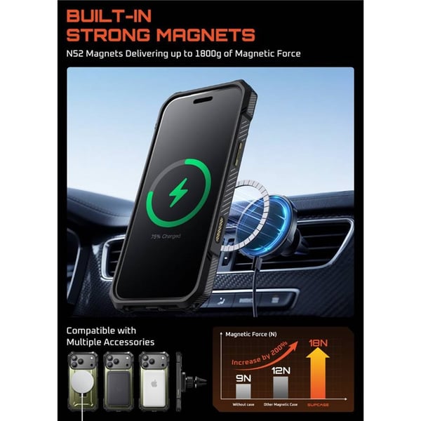SUPCASE UB Grip cover til Apple iPhone 17 Pro Max - Guldan