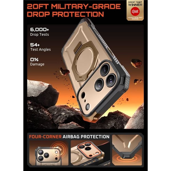 SUPCASE UB Grip cover til Apple iPhone 17 Pro Max - Desert