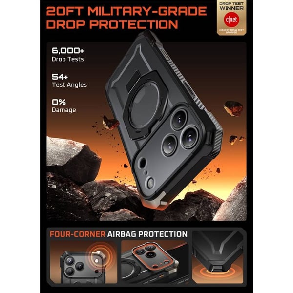 SUPCASE UB Grip skal till Apple iPhone 17 Pro Max - Black