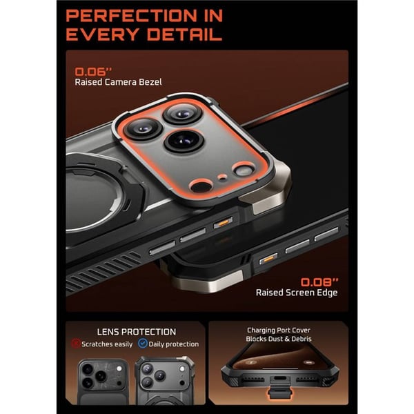 SUPCASE UB Grip skal till Apple iPhone 17 Pro Max - Black