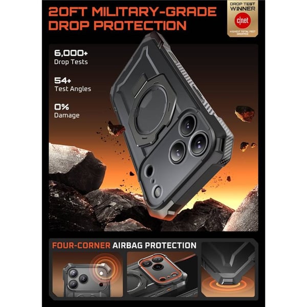 SUPCASE UB Grip cover til Apple iPhone 17 Pro Max - Grey