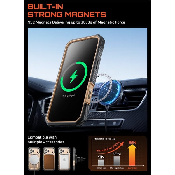 SUPCASE UB Grip Pro kuori Apple iPhone 17 Pro - Desert