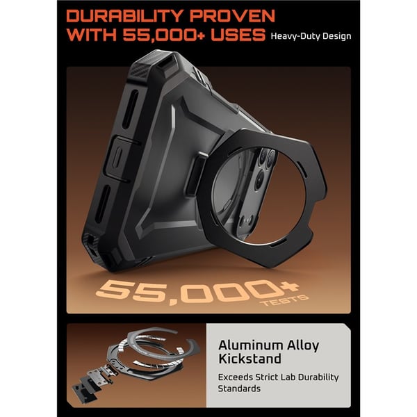 SUPCASE UB Grip Pro skal till Apple iPhone 17 Pro - Black