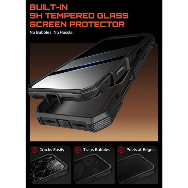 SUPCASE UB Grip Pro skal till Apple iPhone 17 Pro - Black
