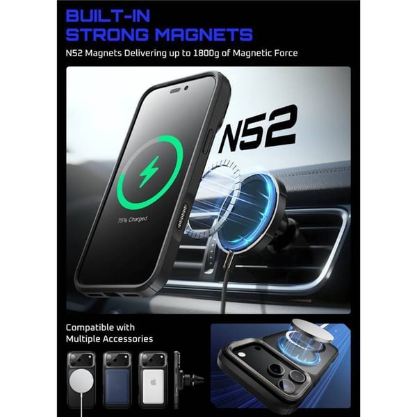 SUPCASE UB Mag kotelo Apple iPhone 17 Pro Max - Black