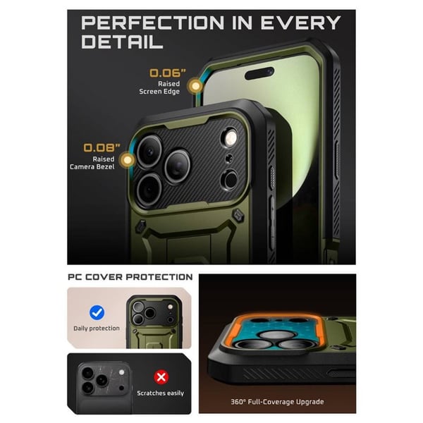 SUPCASE UB Pro skal till Apple iPhone 17 Pro Max - Guldan