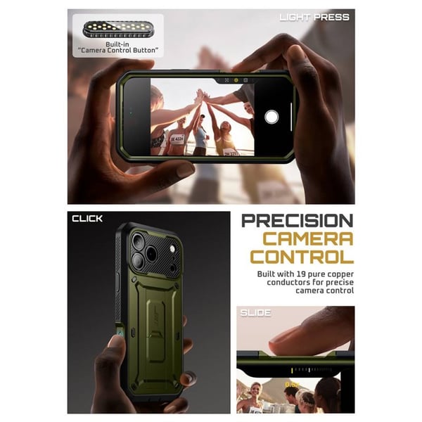 SUPCASE UB Pro skal till Apple iPhone 17 Pro - Guldan
