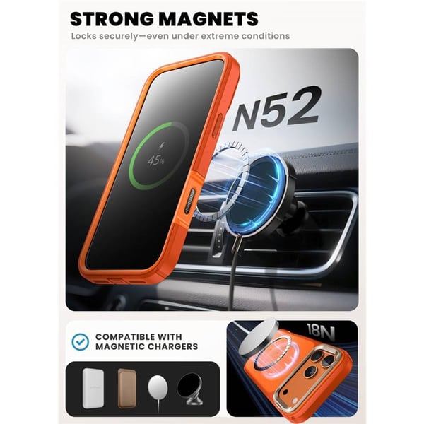 i-Blason Ares Flip deksel til Apple iPhone 17 Pro Max - Coral