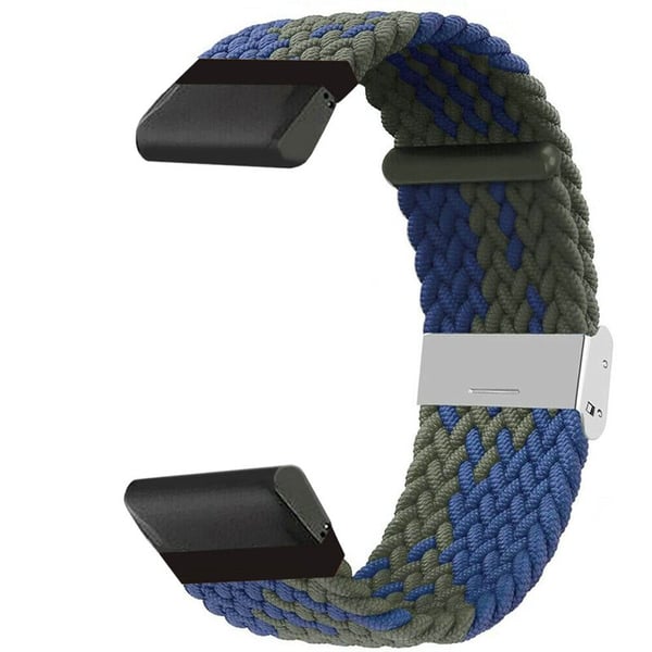 Flettet klokkereim til Garmin Instinct 3 (45mm) - Bluegreen