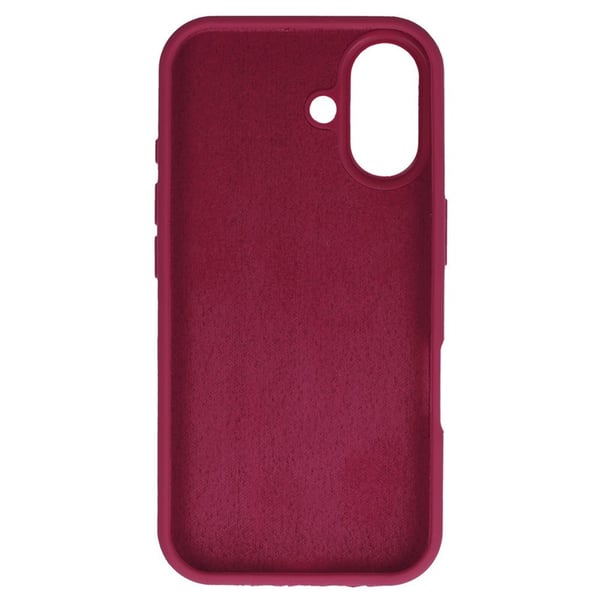Silicone Lite Case till Apple iPhone 16 - Crimson red