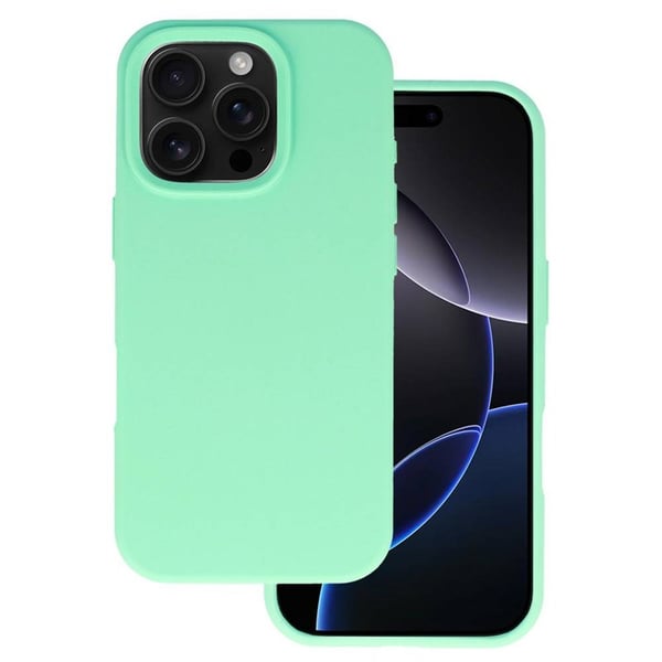 Silicone Lite Case til Apple iPhone 16 Pro - Mint green
