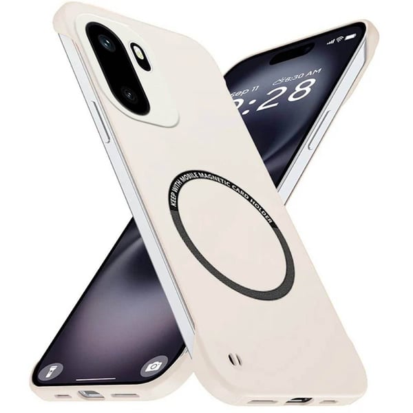 Magnetic Slim Case till OnePlus 15R - Creamy white