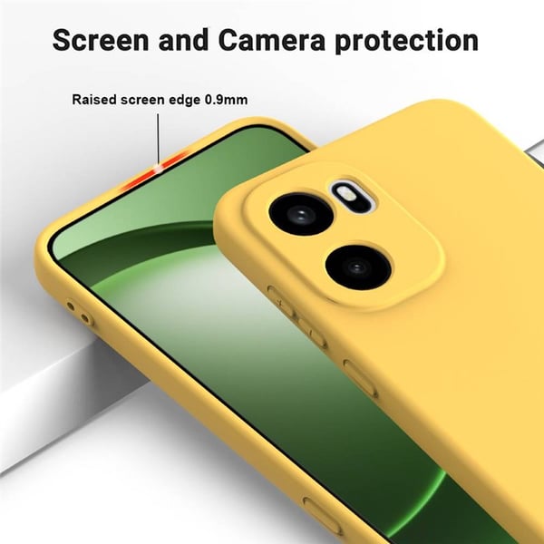 Liquid silikone cover til OnePlus 15R - Gul