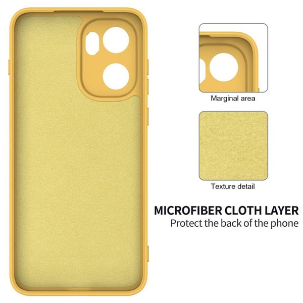 Liquid silikone cover til OnePlus 15R - Gul