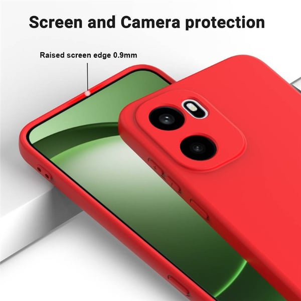 Liquid silikone cover til OnePlus 15R - China Red