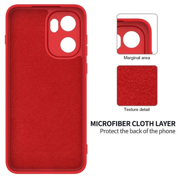 Liquid silikone cover til OnePlus 15R - China Red