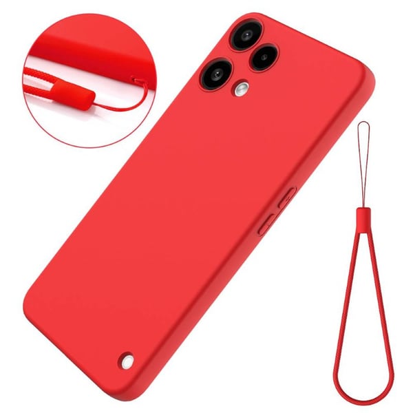 Liquid silikon skal till Nothing Phone 3a Lite - China Red