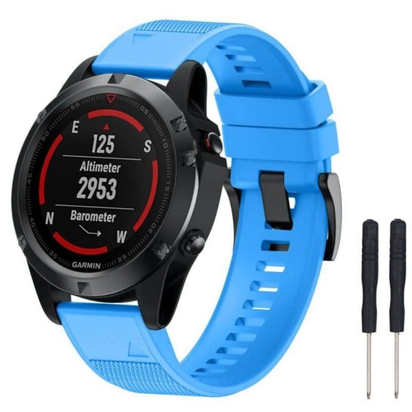 Sport klokkereim easyfit til Garmin Fenix 5 - LyseblÃ¥
