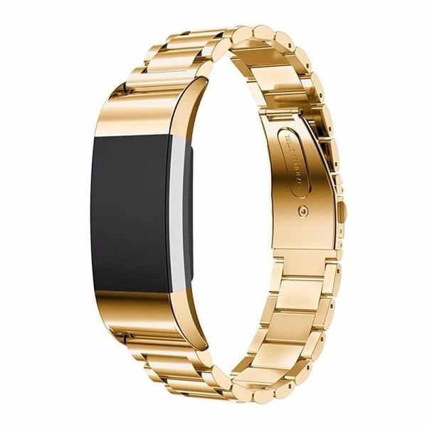 Kellon ranneke ruostumatonta terÃ¤stÃ¤ FITBIT Charge 3 - kulta