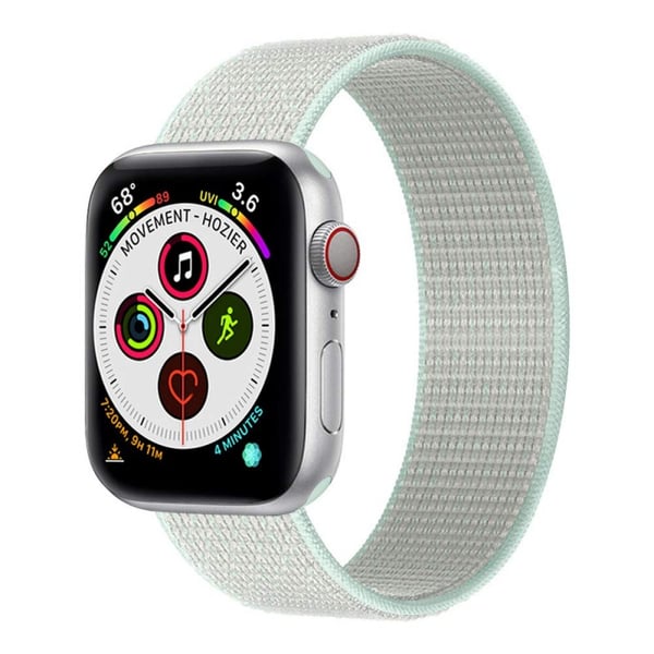Nailon kellon ranneke Apple Watch 5 (40mm) - Teal Tint