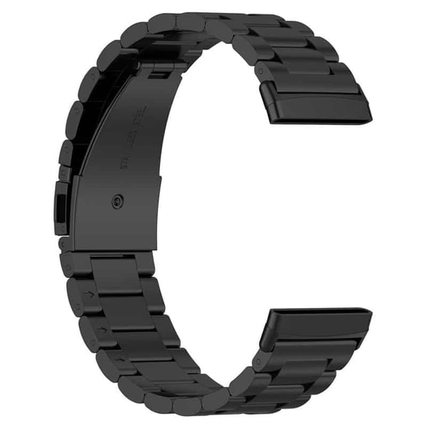 Klokkereim Rustfritt stÃ¥l til Fitbit Versa 3 - Svart
