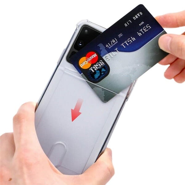 Silikondeksel med kortholder til Samsung Galaxy S21 Plus