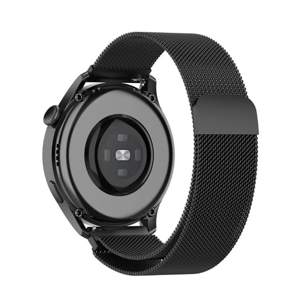 Milanese magnetisk urrem til Huawei Watch 3 - Sort