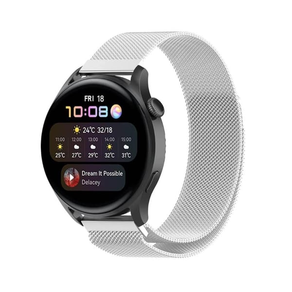 Milanese kellon ranneke Huawei Watch 3 - Hopea